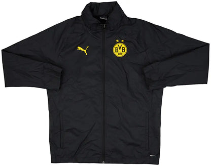 Chamarra Impermeable Puma Bvb Raincell Capucha 13-14y Negro