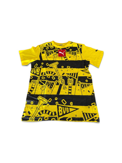 Puma Bvb-camiseta Fanweer Kids-cyberyellow-amarillo 13-14y