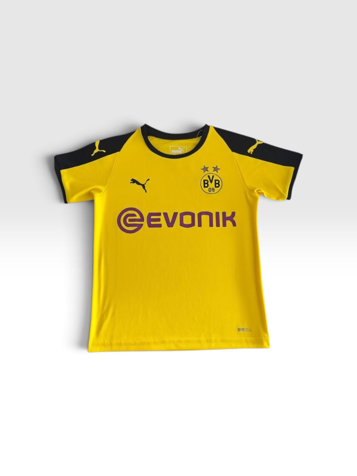Bvb Jersey Puma Drycell Evonik Amarillo-negro 7-8y Juvenil