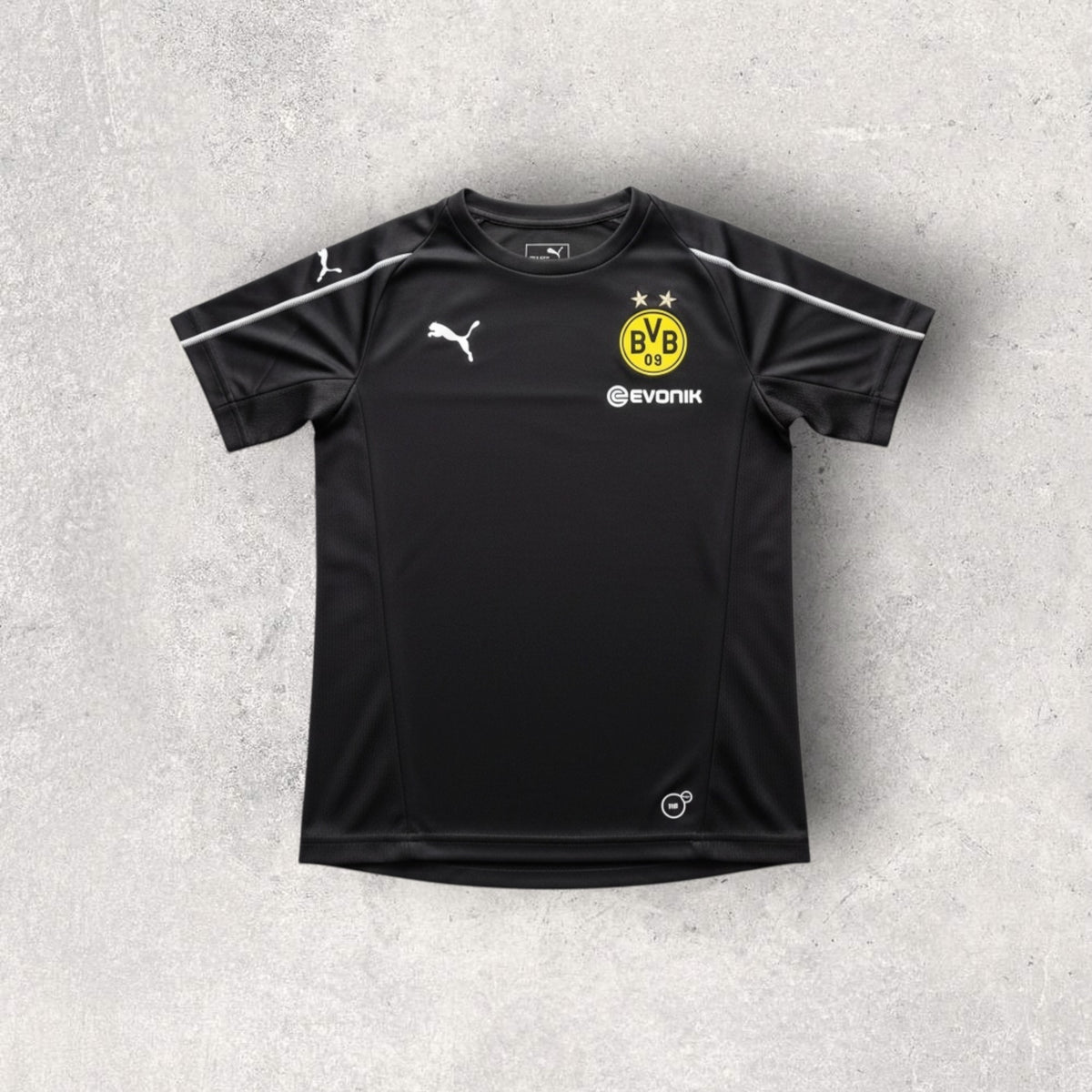 Playera Borussia Dortmund Bvb Evonik Training Negro 9-10y