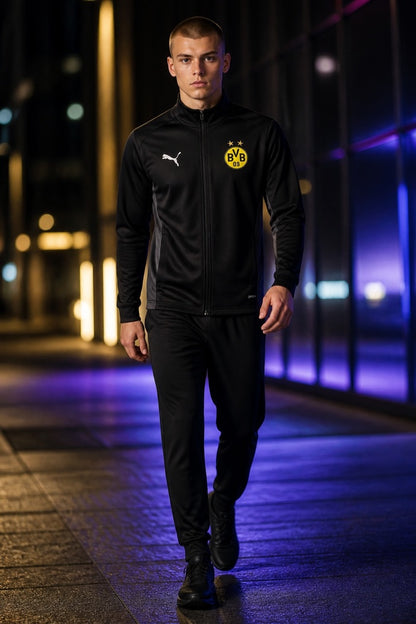Chamarra de entrenamiento Puma BVB Borussia Dortmund (Negro)