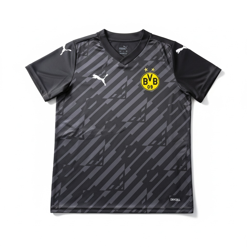 Jersey Puma Borussia Dortmund BVB Prematch Gris Niño 9-10 Jr